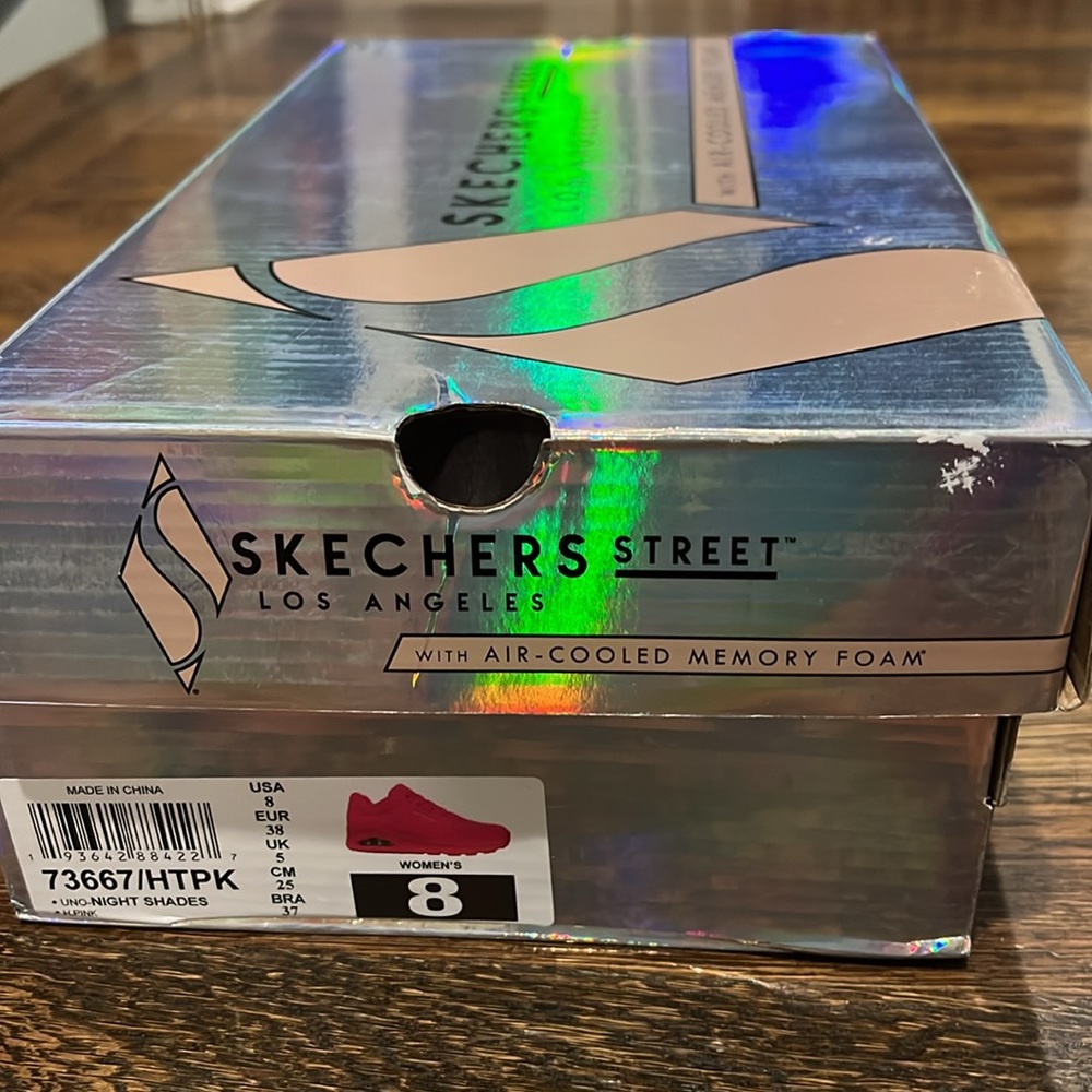 NIB Sketchers Uno Night Shades Hot Pink Women’s Shoes - Picture 5 of 5